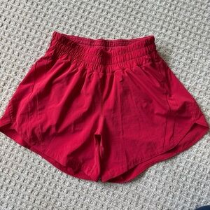 lululemon athletica Red Athletic Shorts